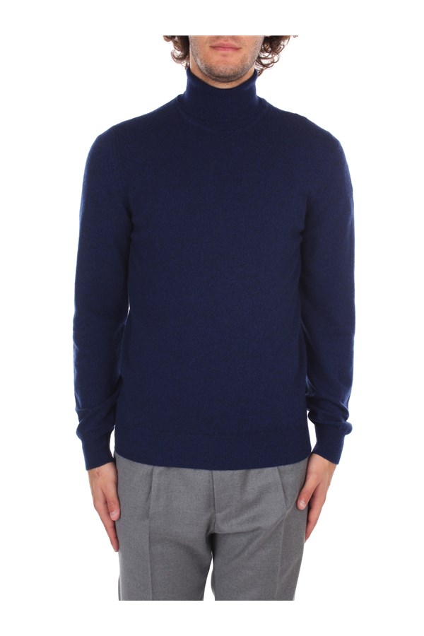 Fedeli Cashmere Knitwear Turtleneck sweaters Man 4UI07005 DEEP 0 