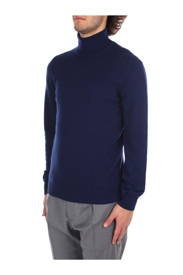 Fedeli Cashmere Turtleneck sweaters Blue