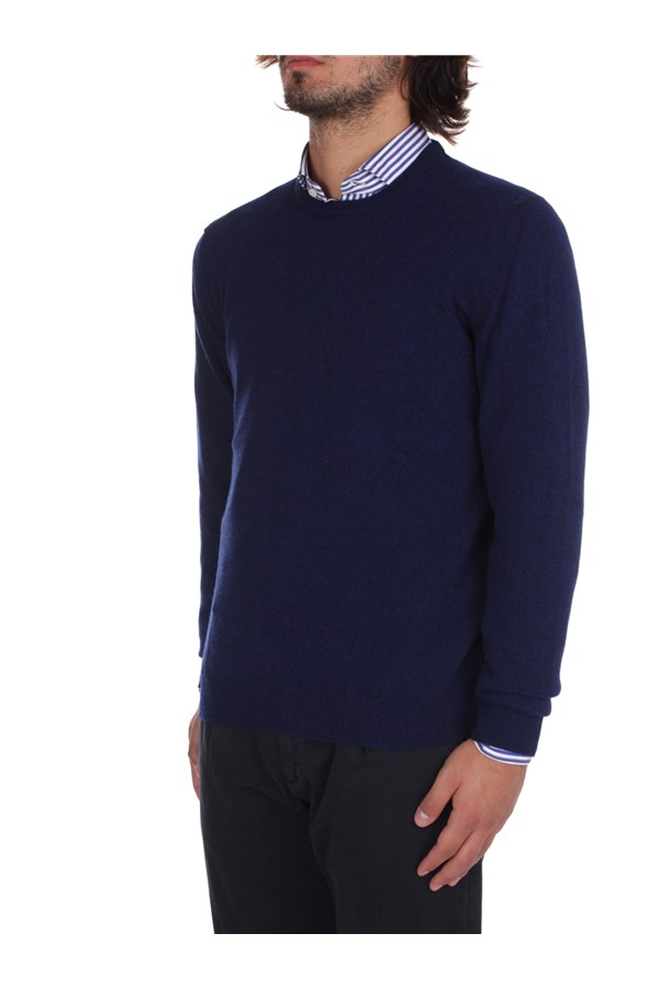 Fedeli Cashmere Knitwear Crewneck sweaters Man 6UI07001 DEEP 1 