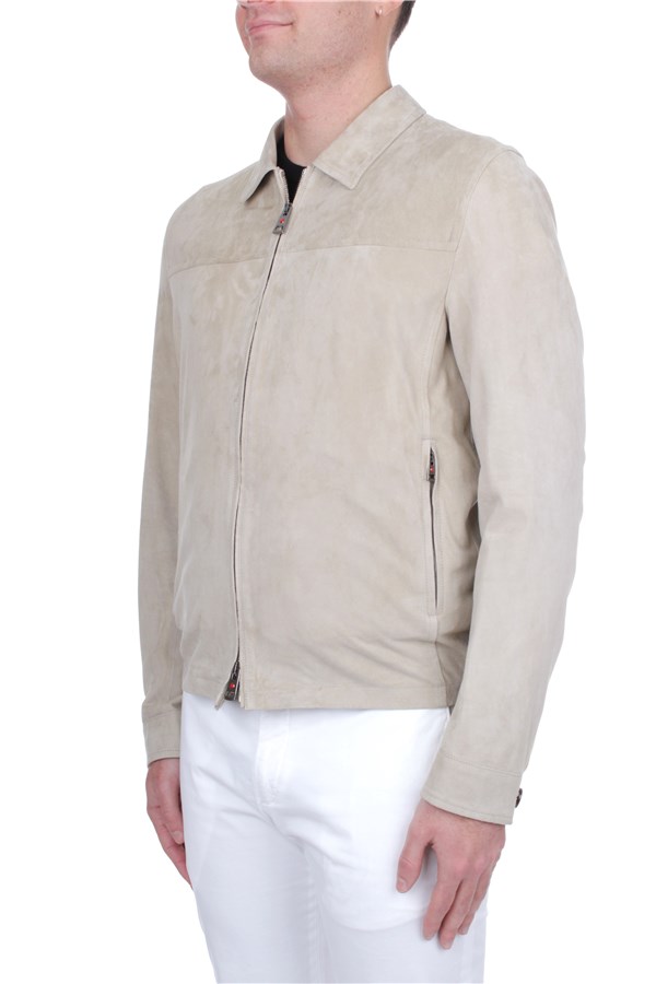 Kired Leather jacket Beige