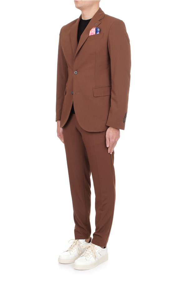 Bob Suits Single -breasted Man SUIT268 T268 TABACCO 1 