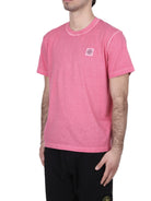 T-SHIRT Rosa Stone Island