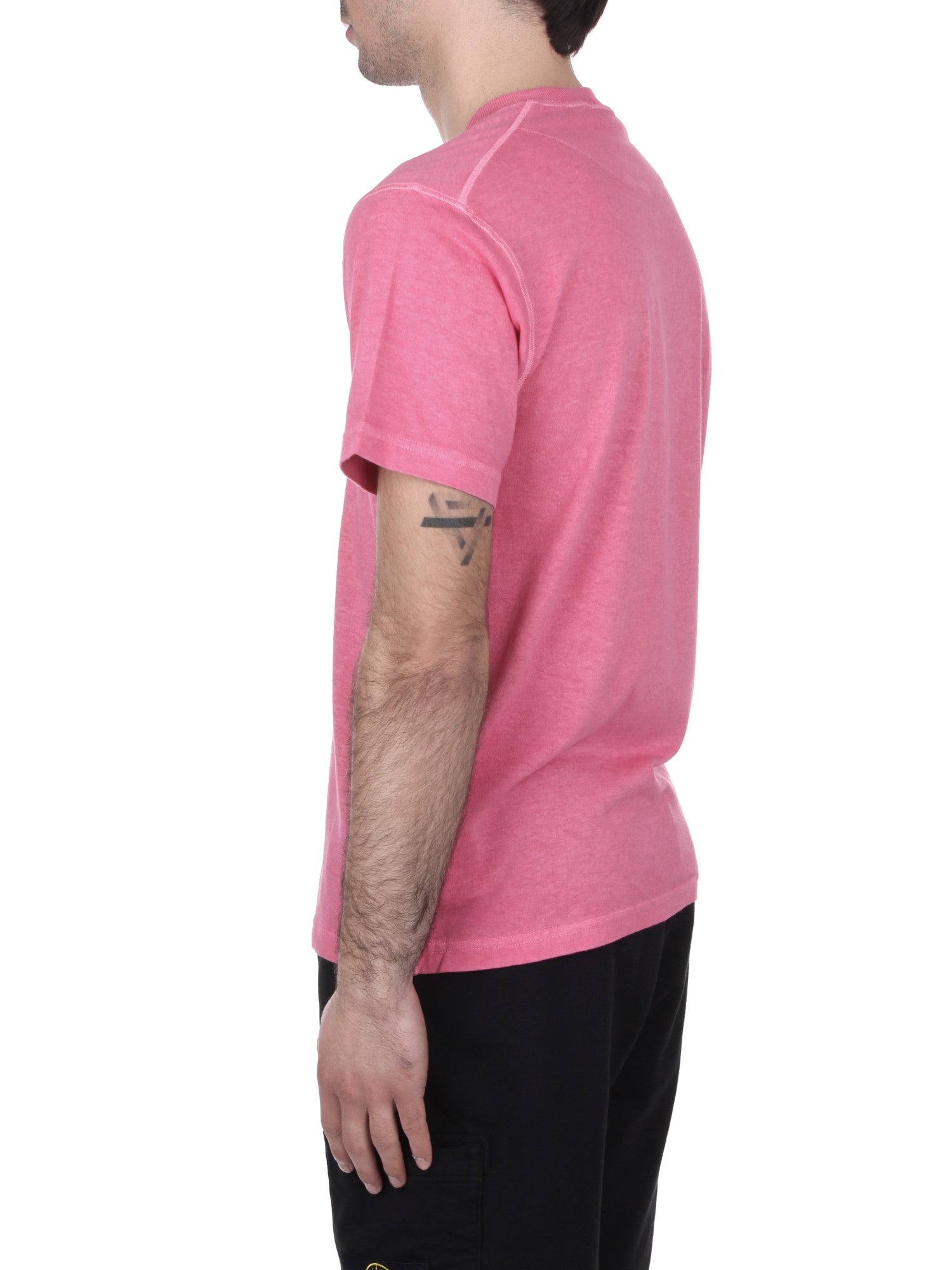 T-SHIRT Rosa Stone Island