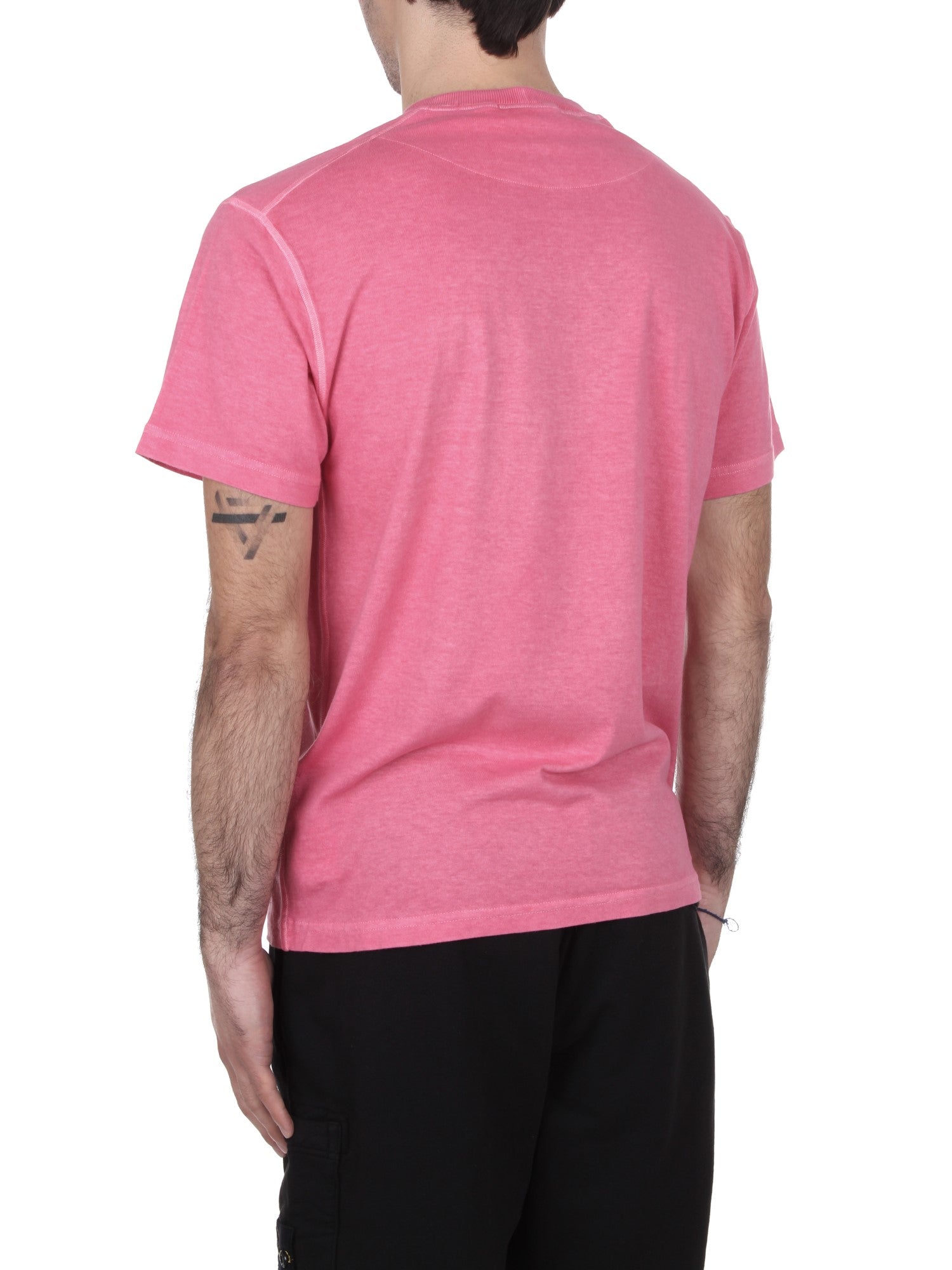 T-SHIRT Rosa Stone Island