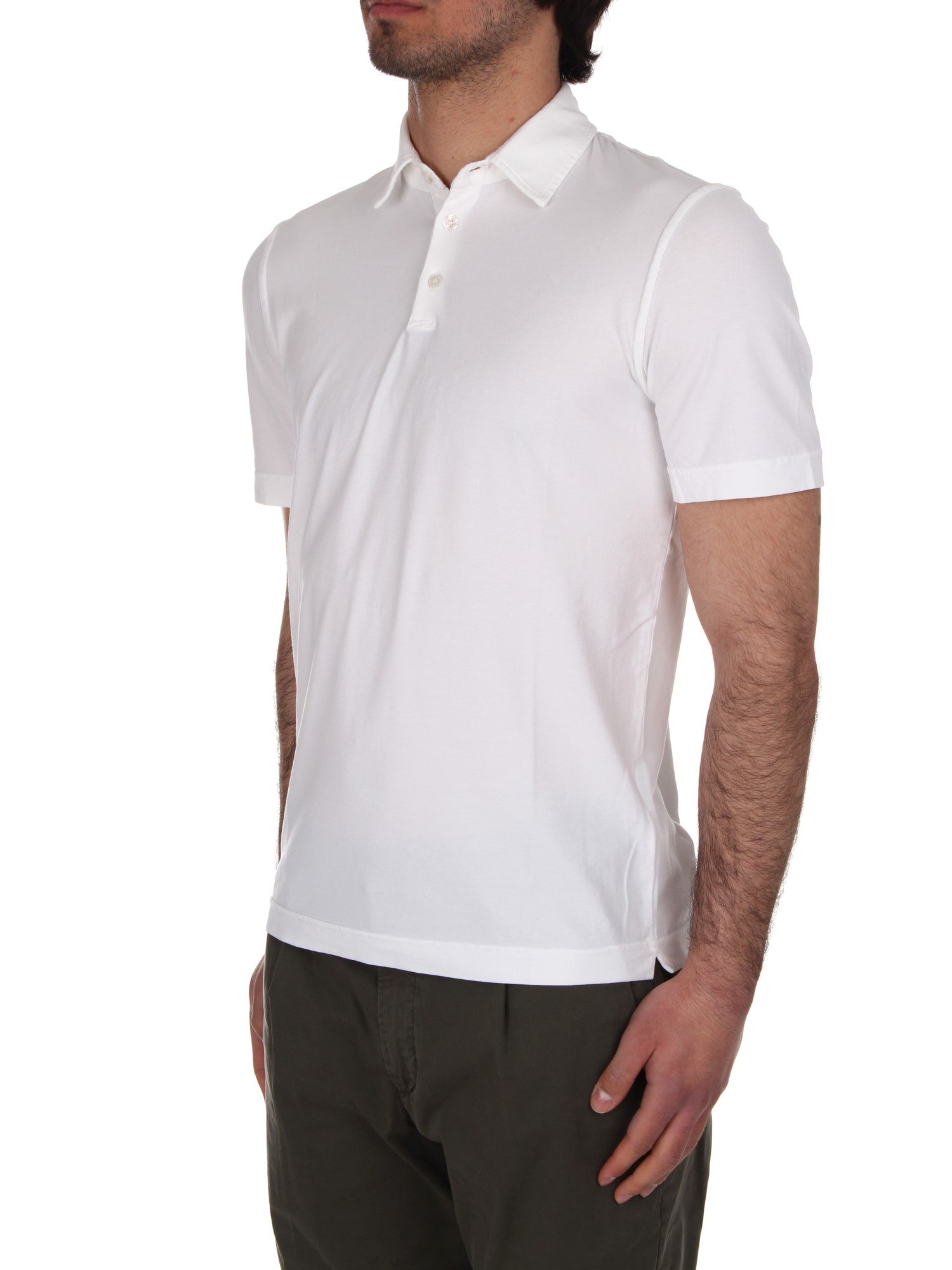 POLO Bianco Fedeli Cashmere