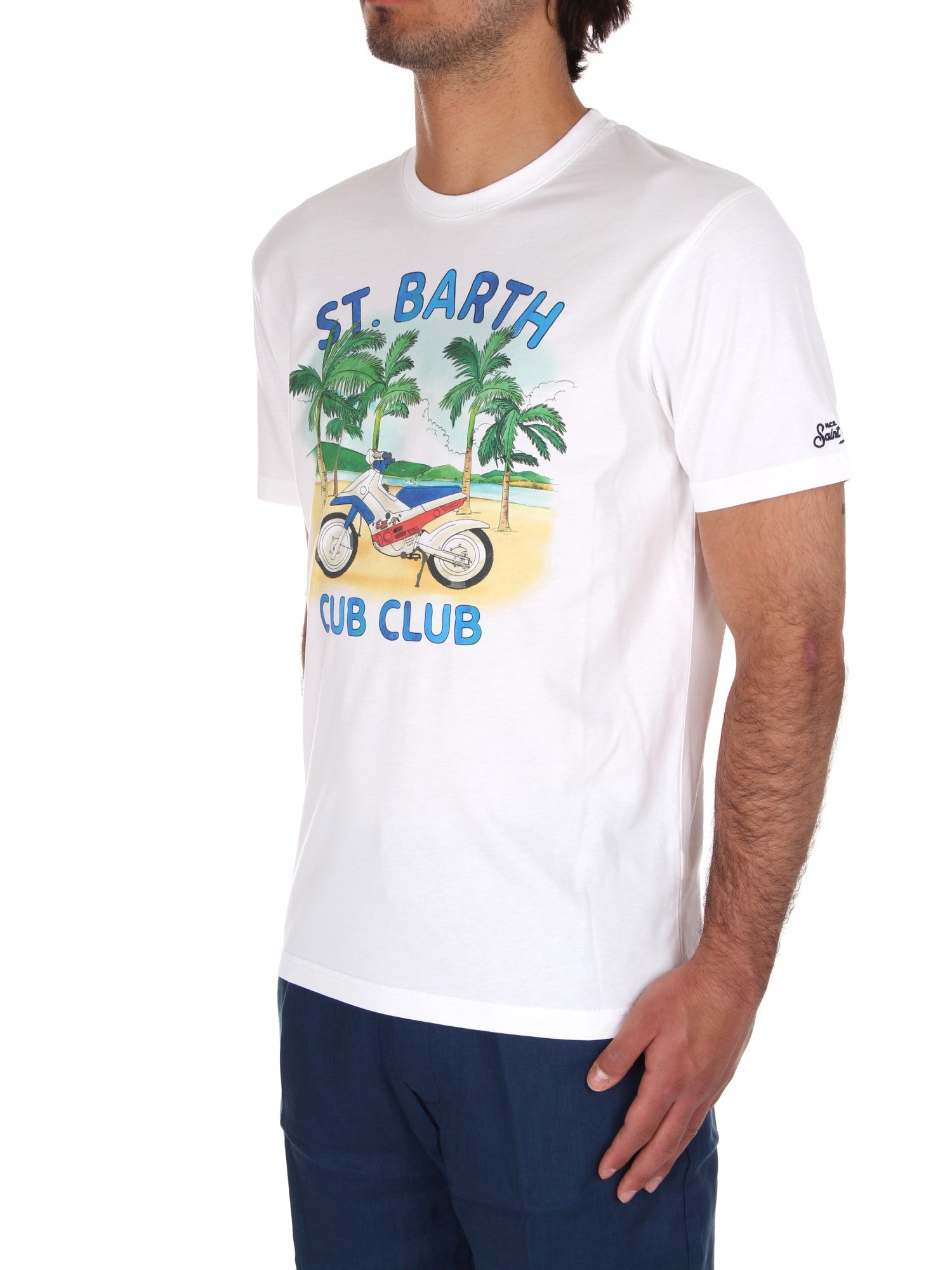 T-SHIRT Bianco Mc2 Saint Barth