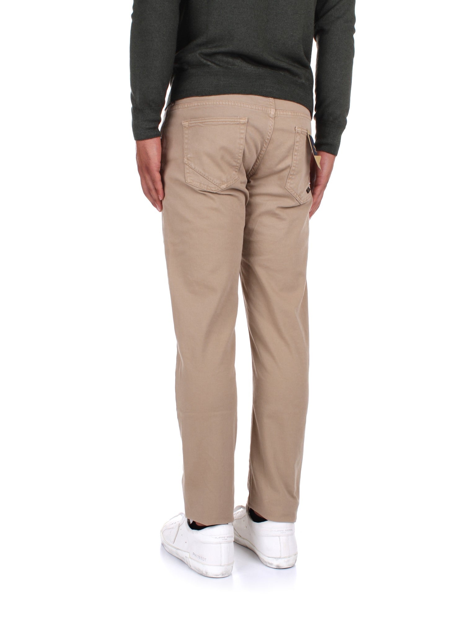 PANTALONI Beige Incotex Blue Division