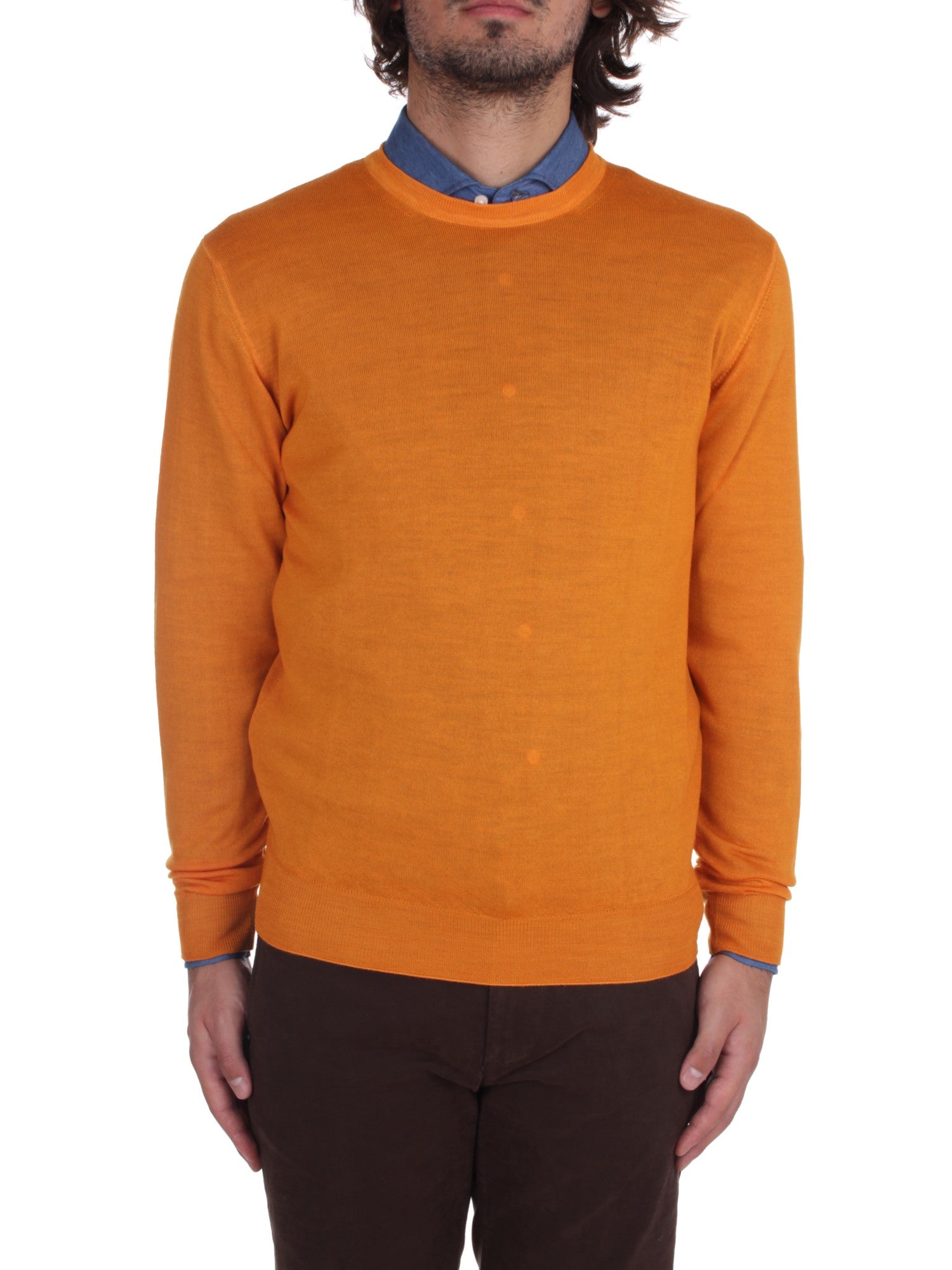 MAGLIE Arancione Fedeli Cashmere