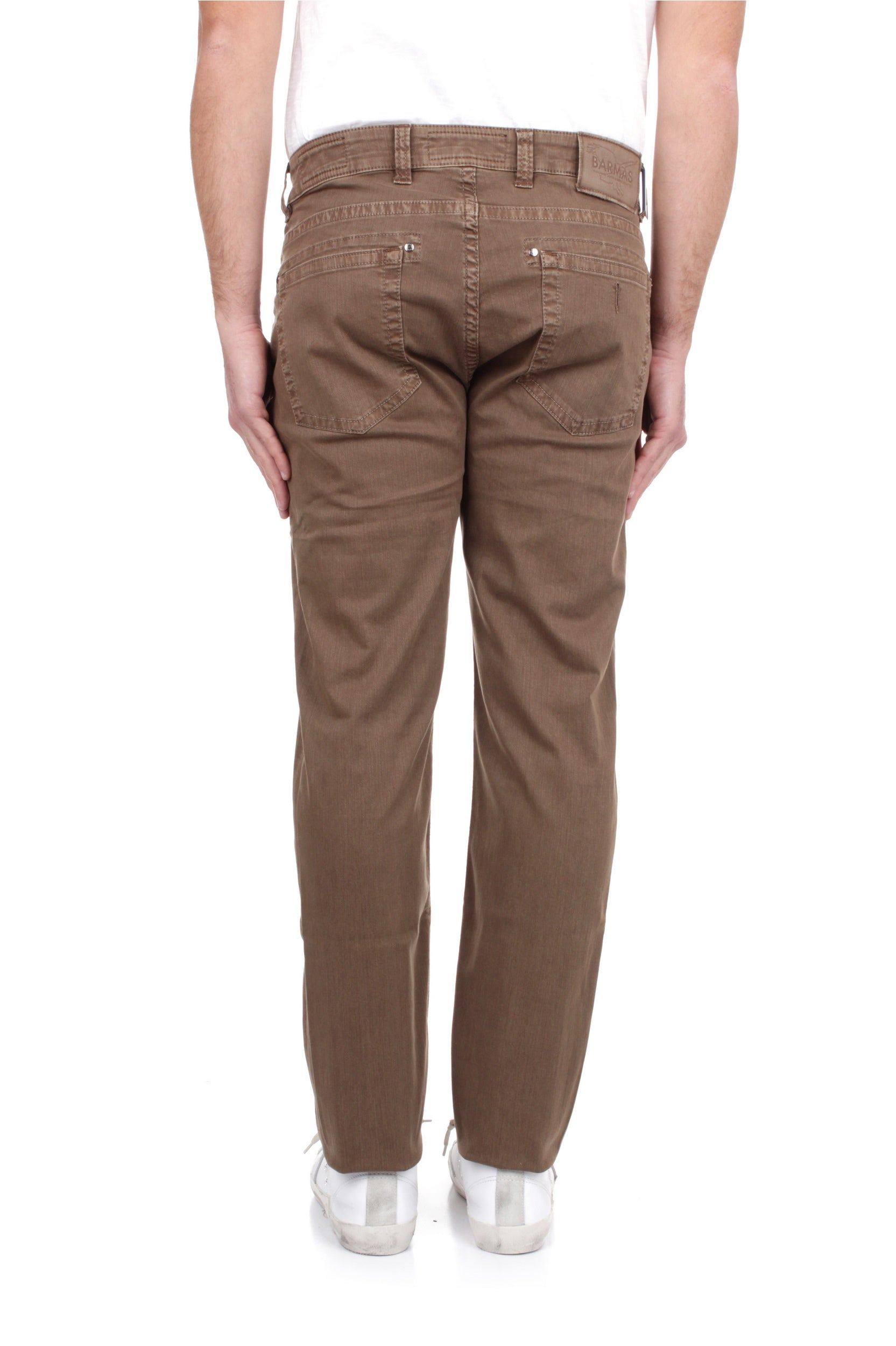 PANTALONI Marrone Barmas