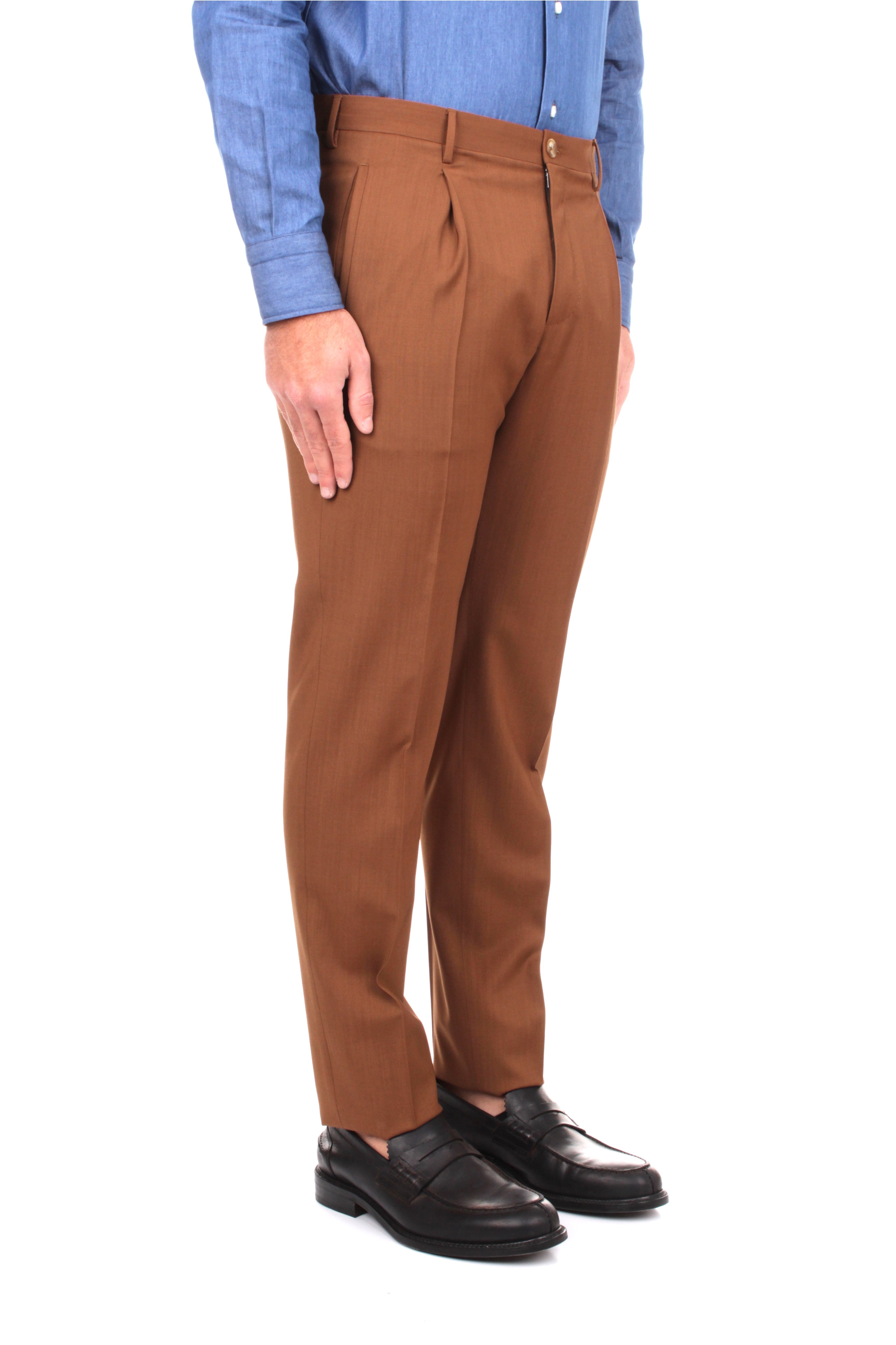 PANTALONI Marrone Incotex