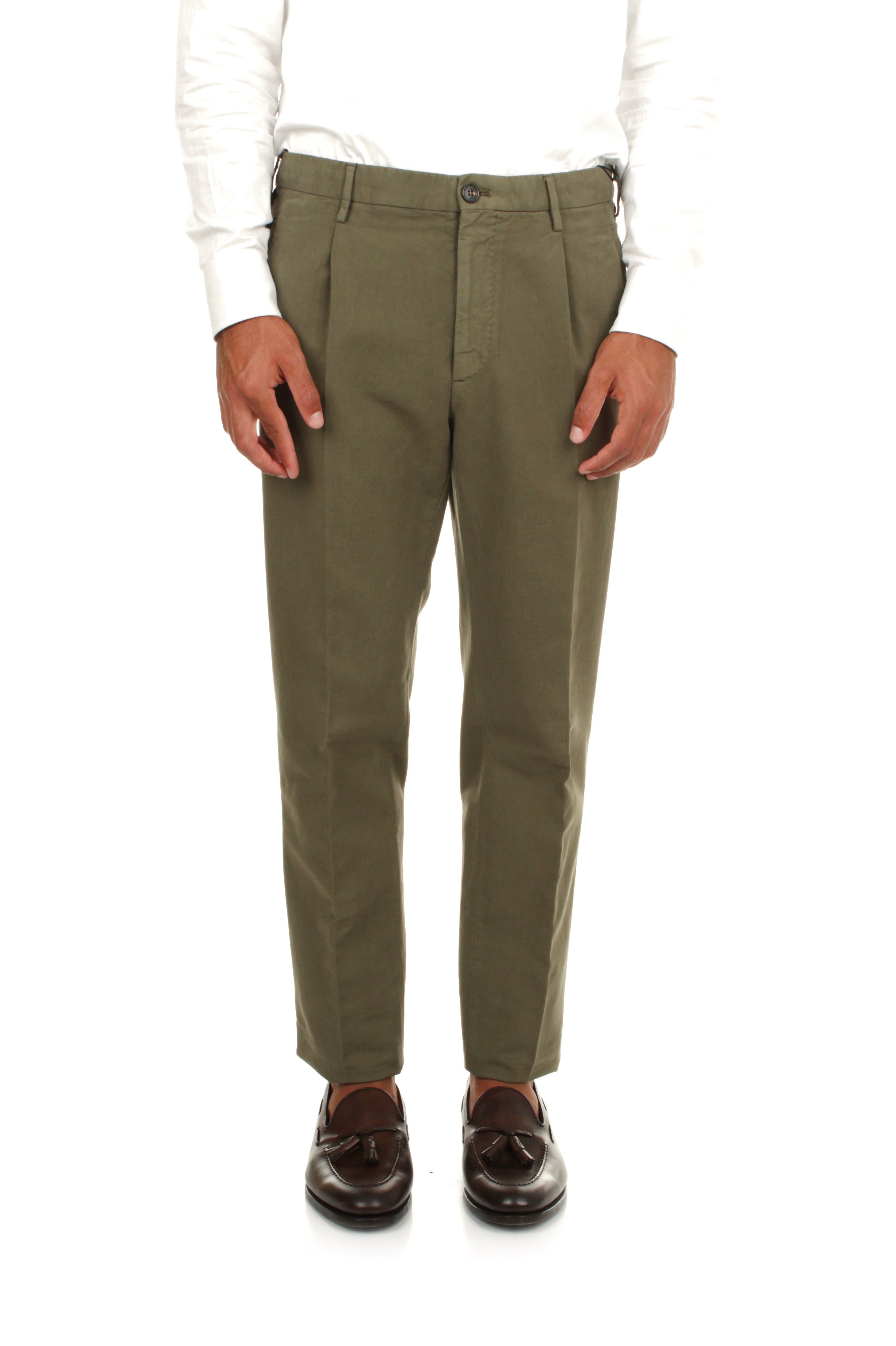 PANTALONI Verde Incotex