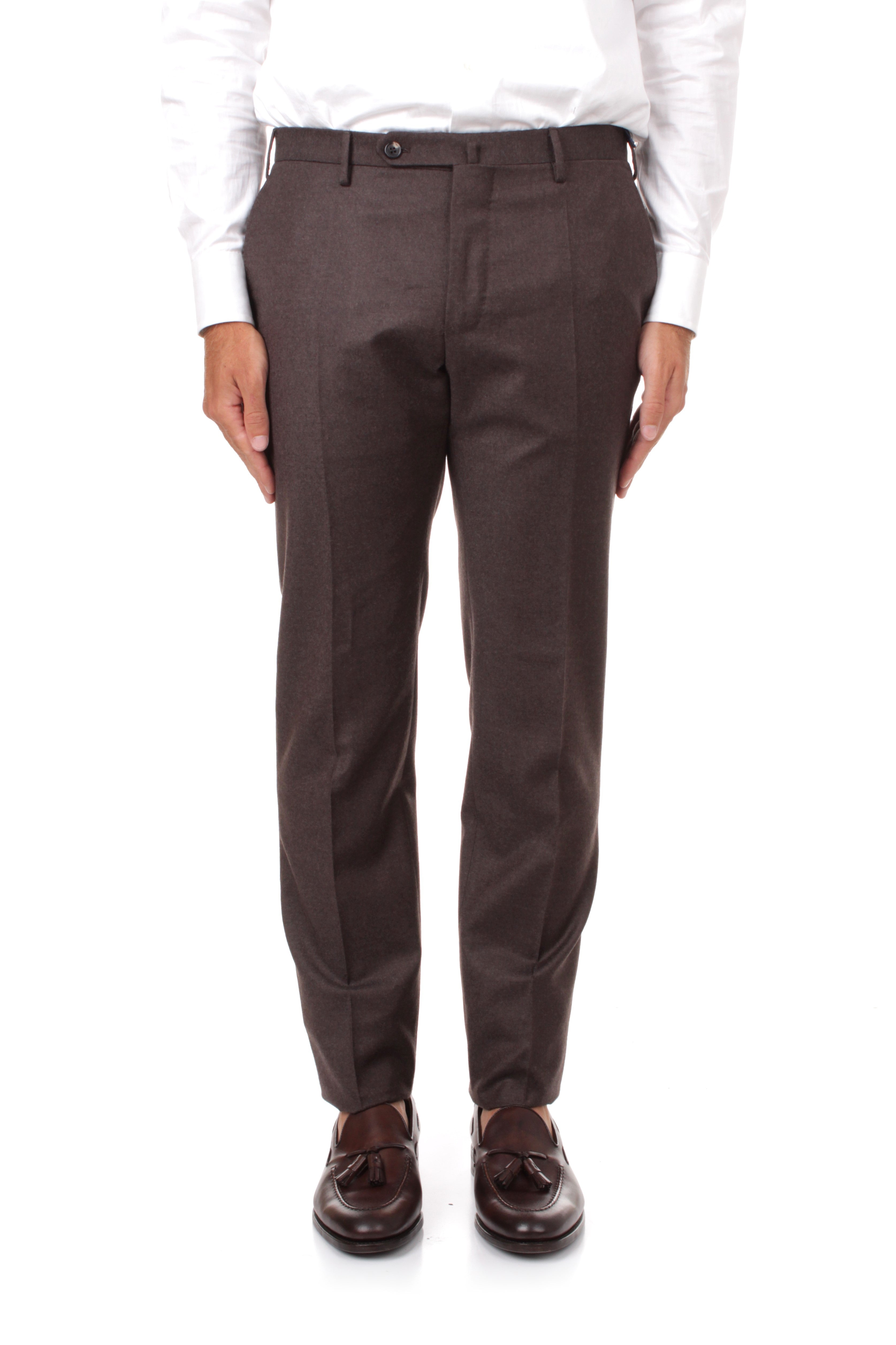 PANTALONI Marrone Incotex