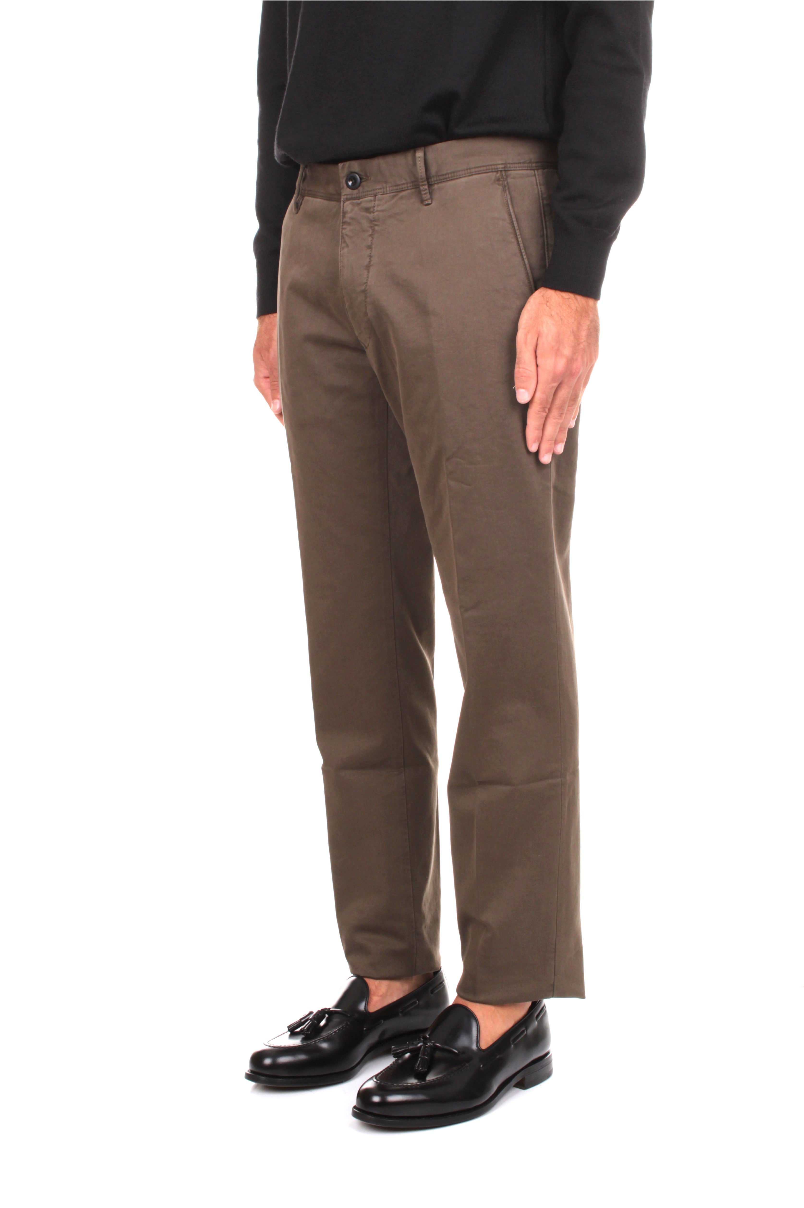 PANTALONI Marrone Incotex