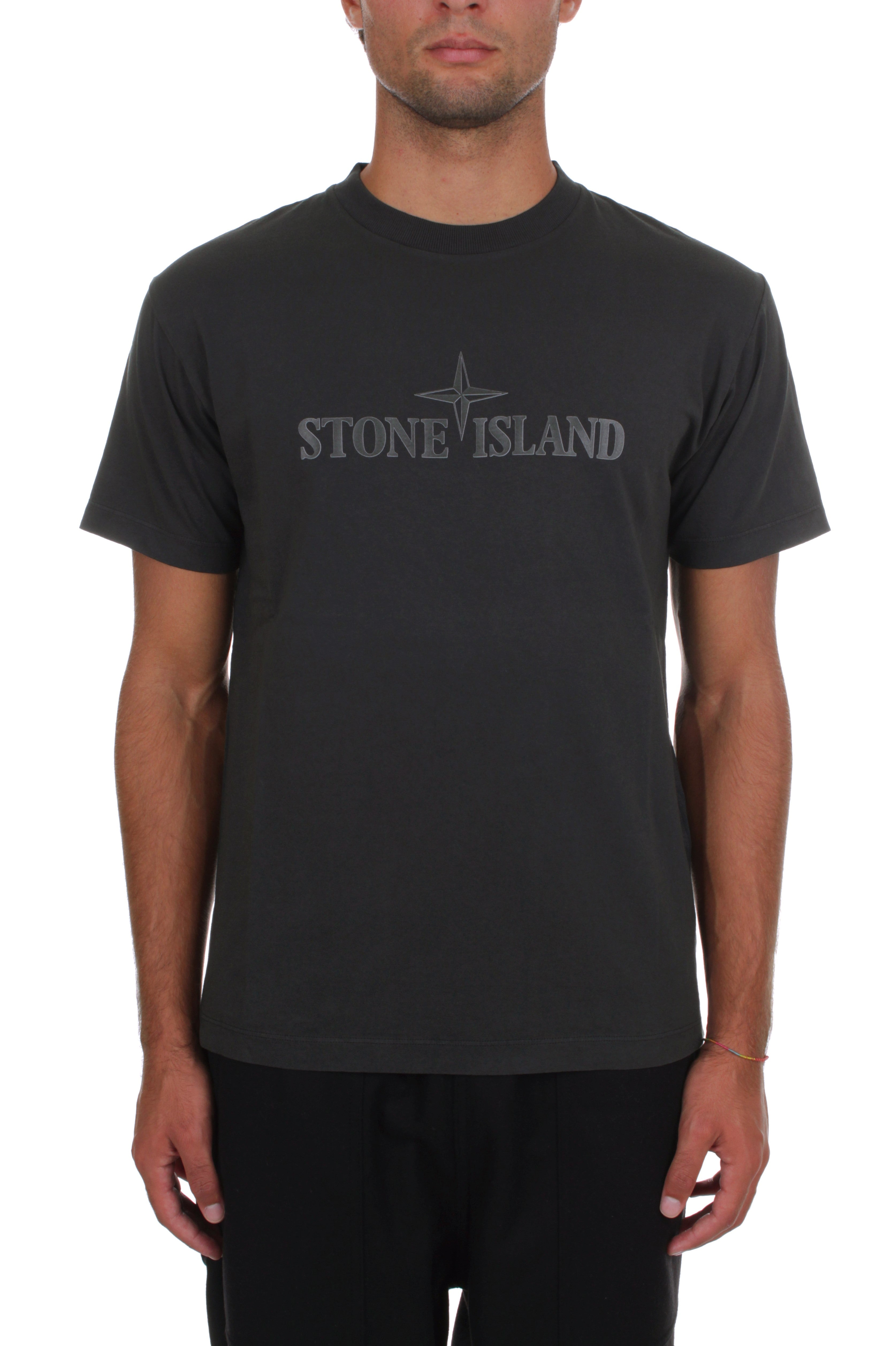 T-SHIRT Grigio Stone Island