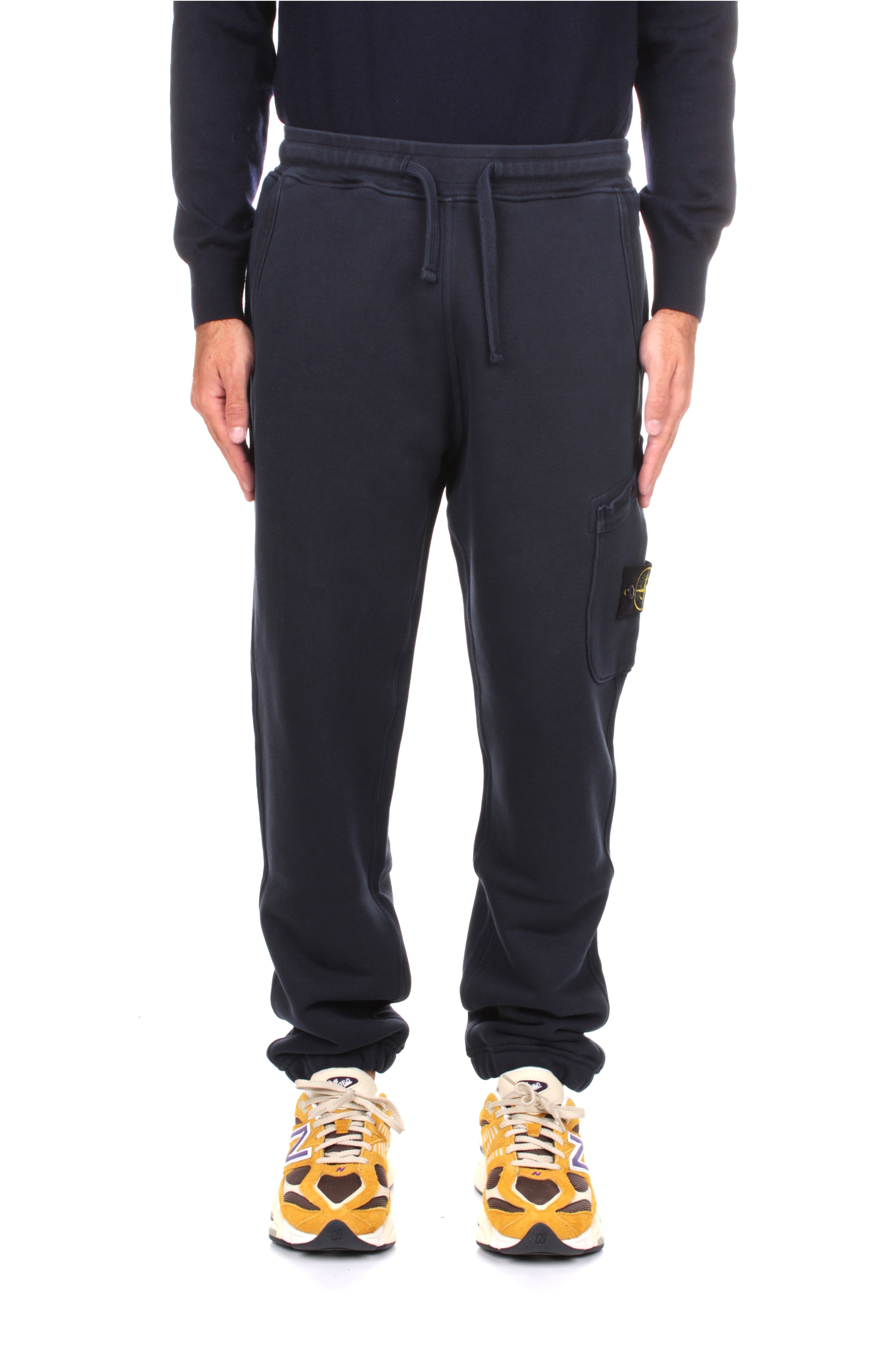 Black stone island sweatpants sale