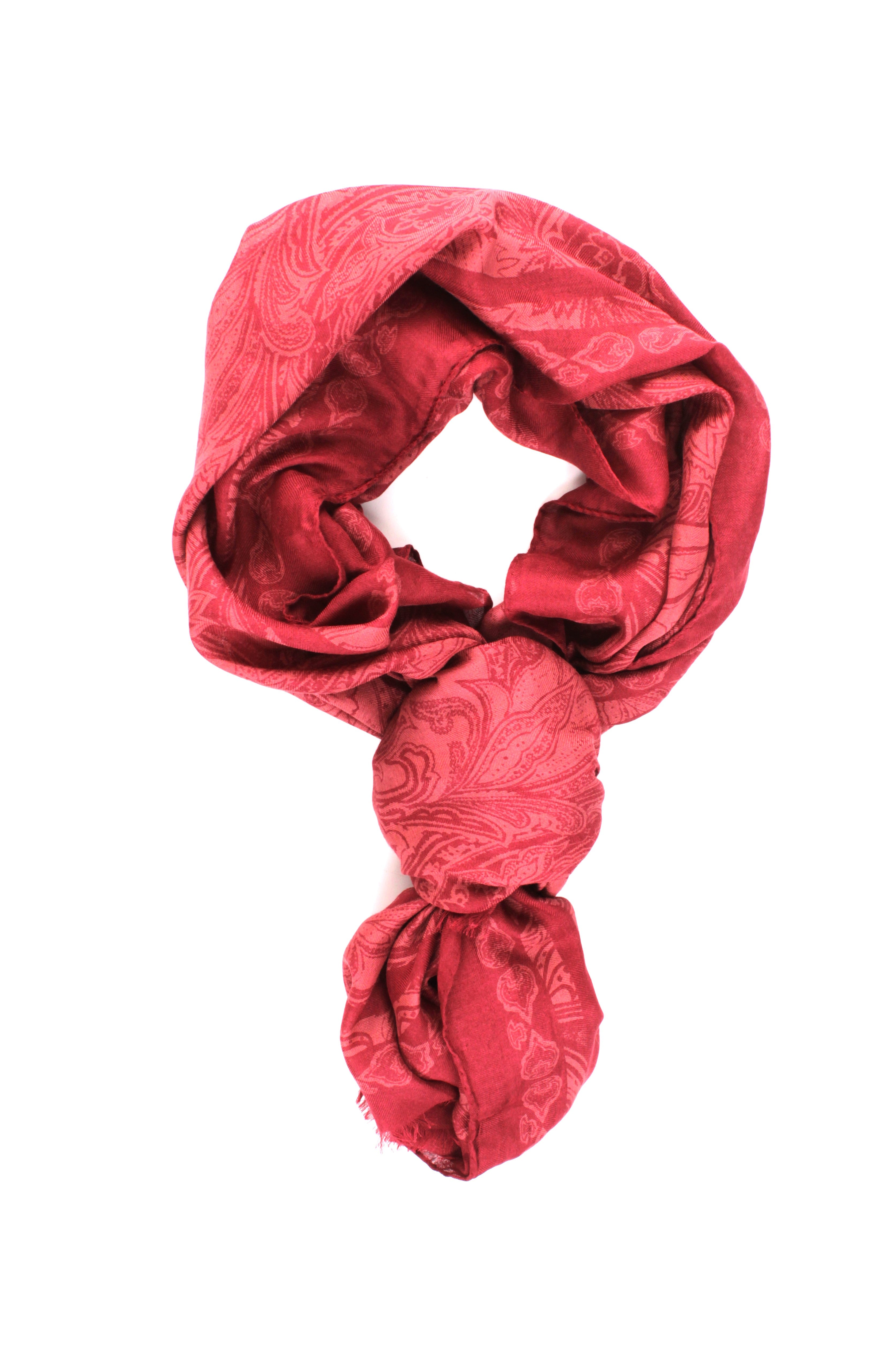 SCIARPE, FOULARD E STOLE Rosso Etro