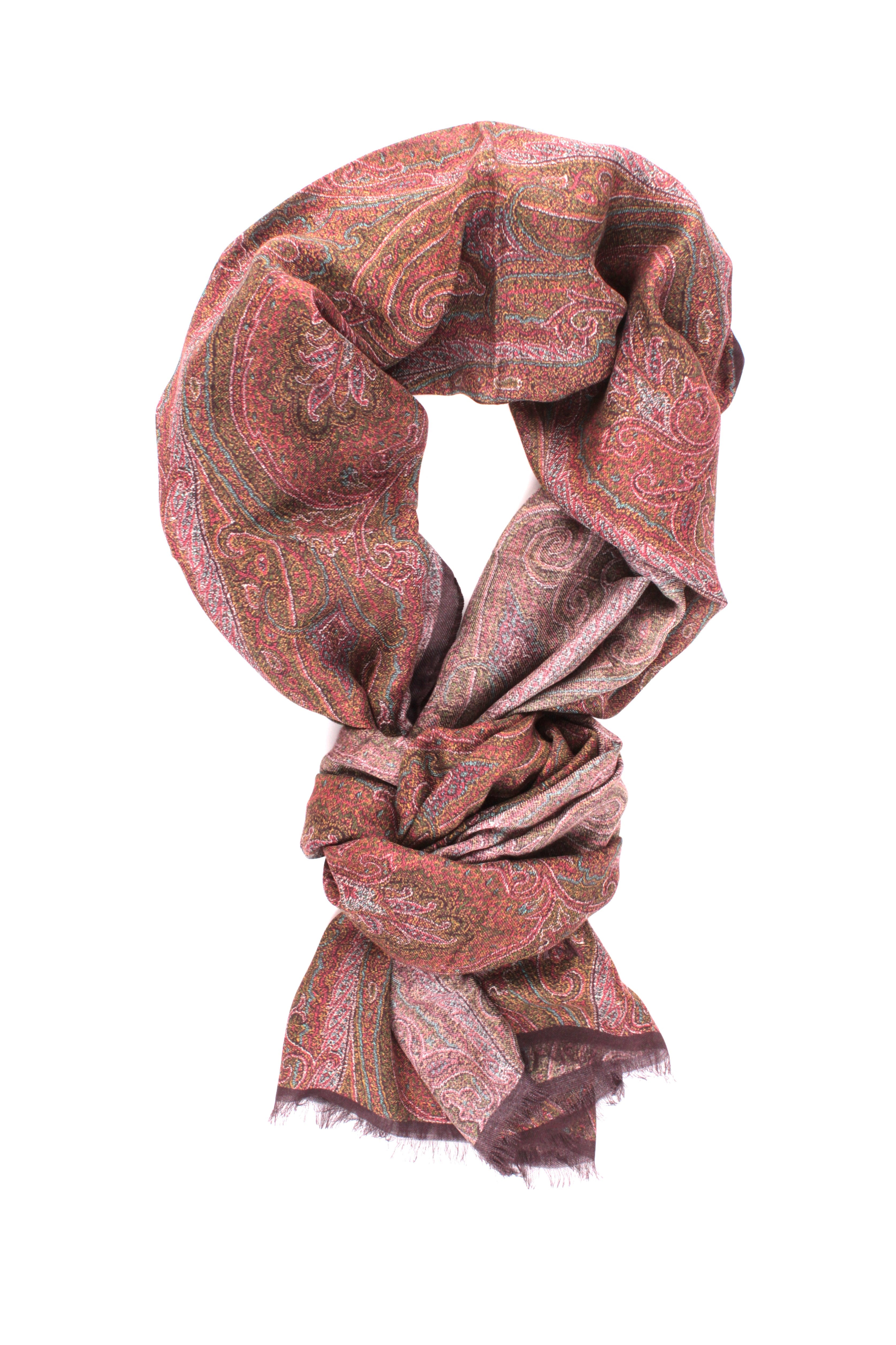 SCIARPE, FOULARD E STOLE Marrone Etro