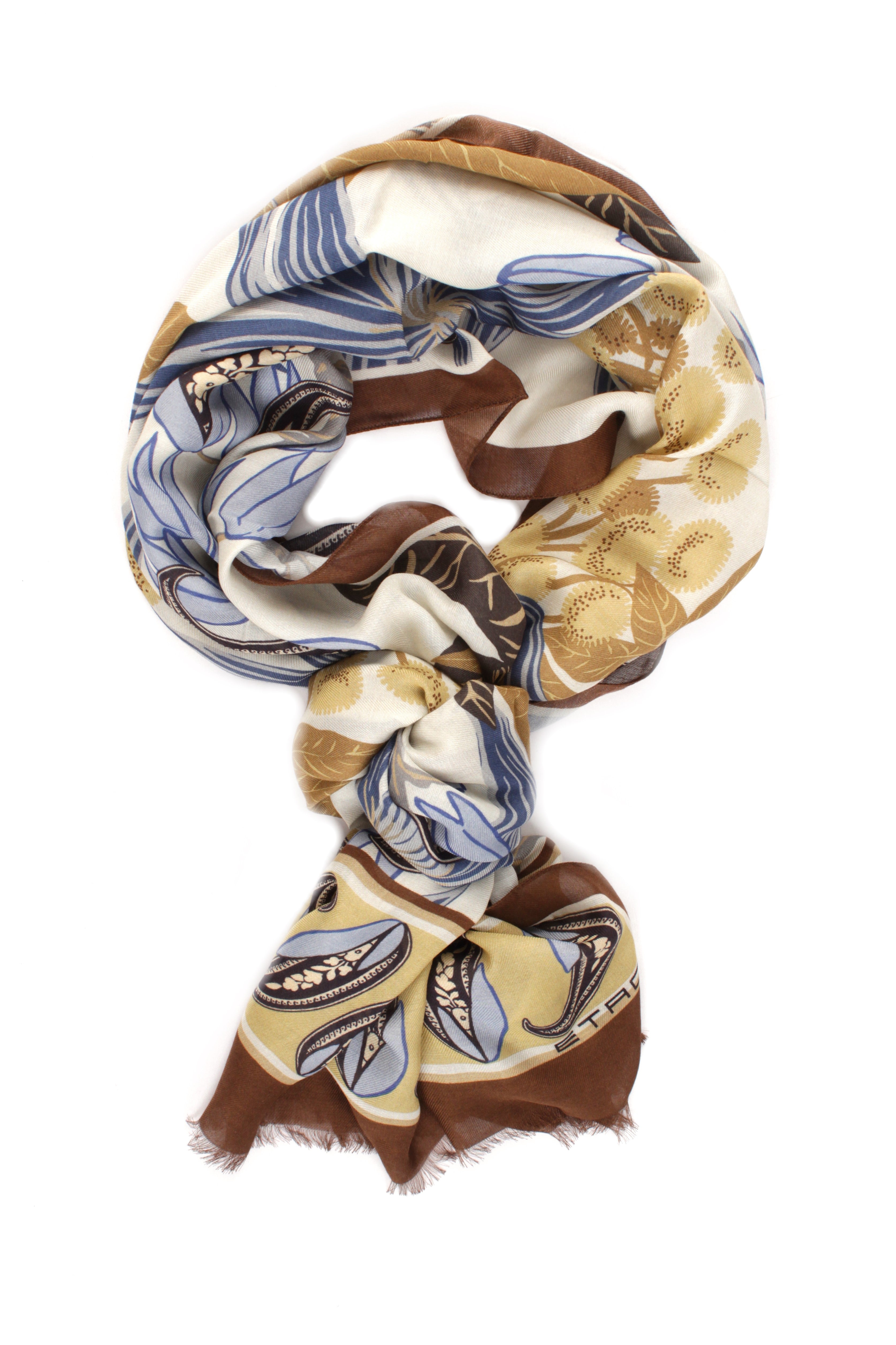 SCIARPE, FOULARD E STOLE Marrone Etro