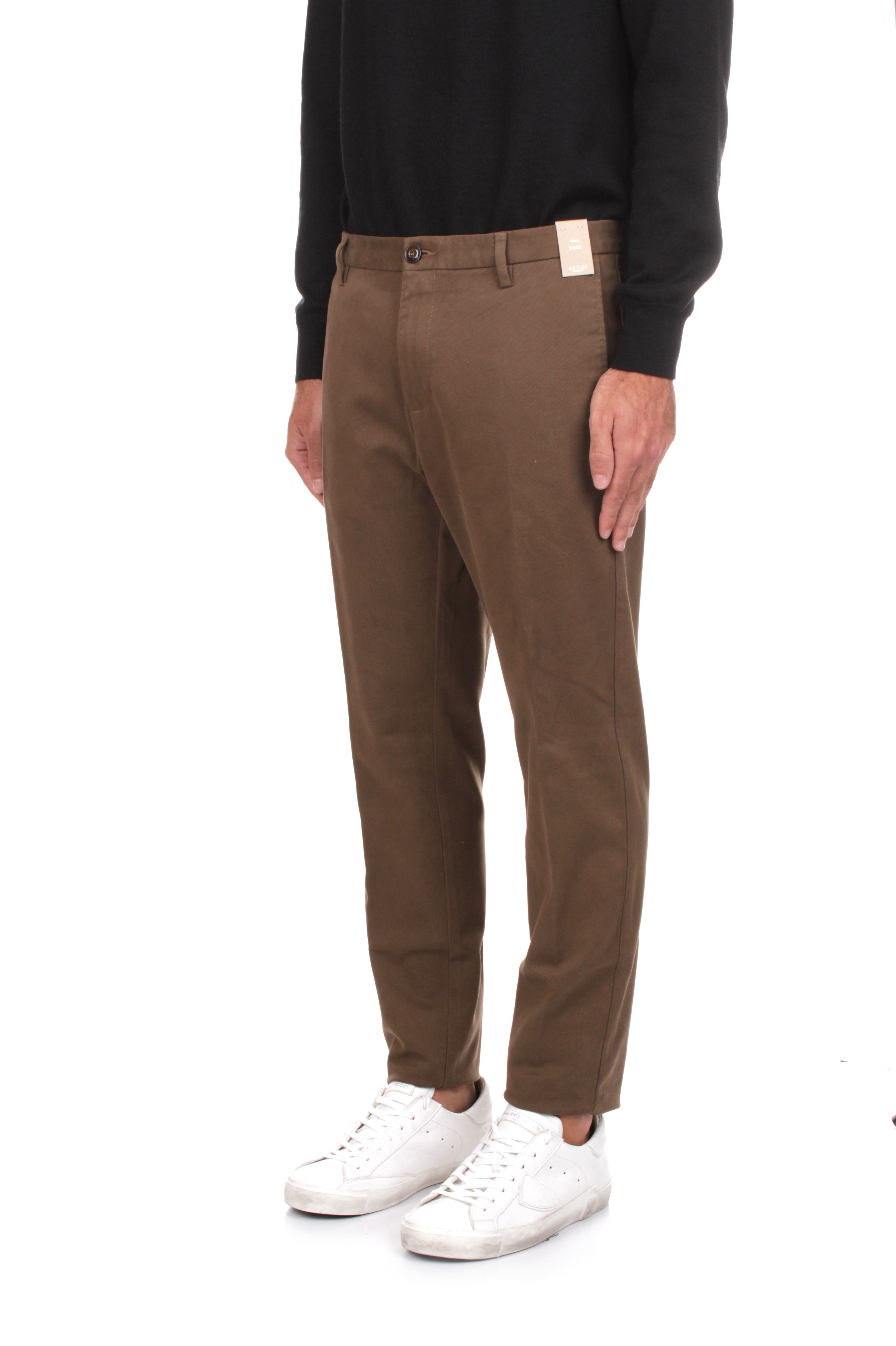 PANTALONI Marrone At.p.co