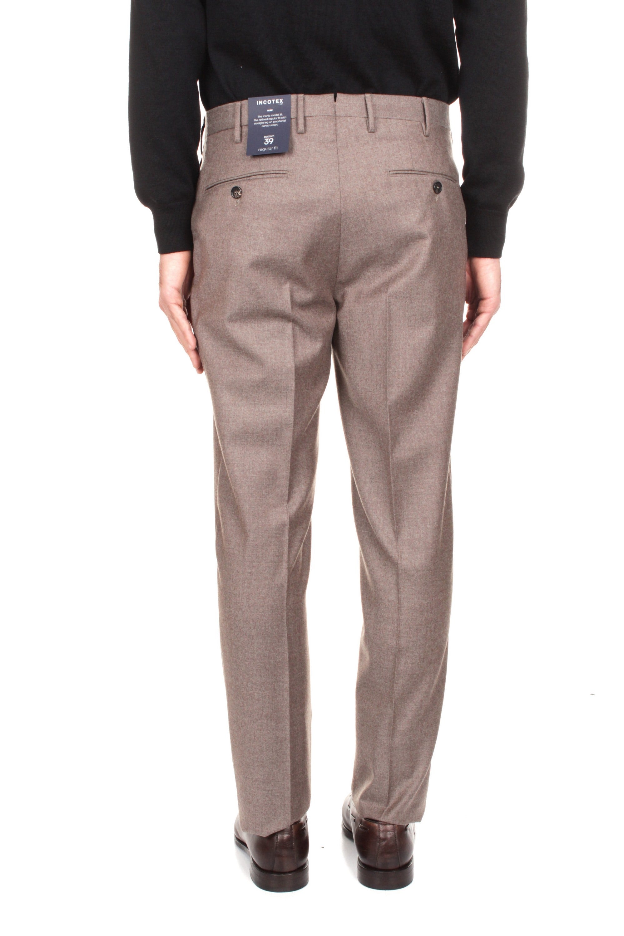 PANTALONI Marrone Incotex