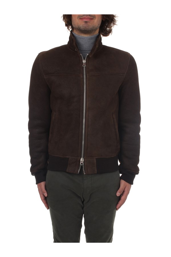 Stewart Outerwear Leather jacket Man GVEU173SSSADRZF70Z95 0 