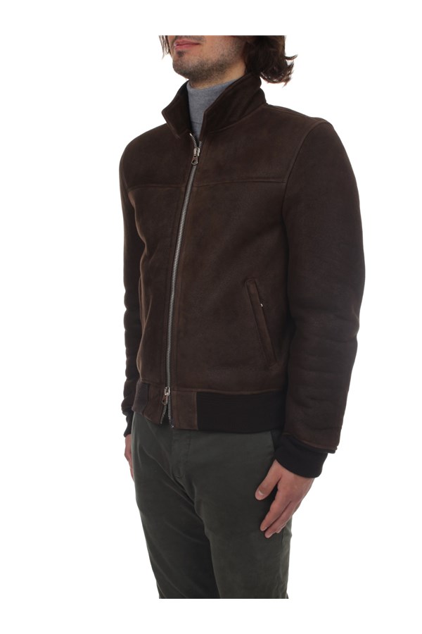 Stewart Outerwear Leather jacket Man GVEU173SSSADRZF70Z95 1 